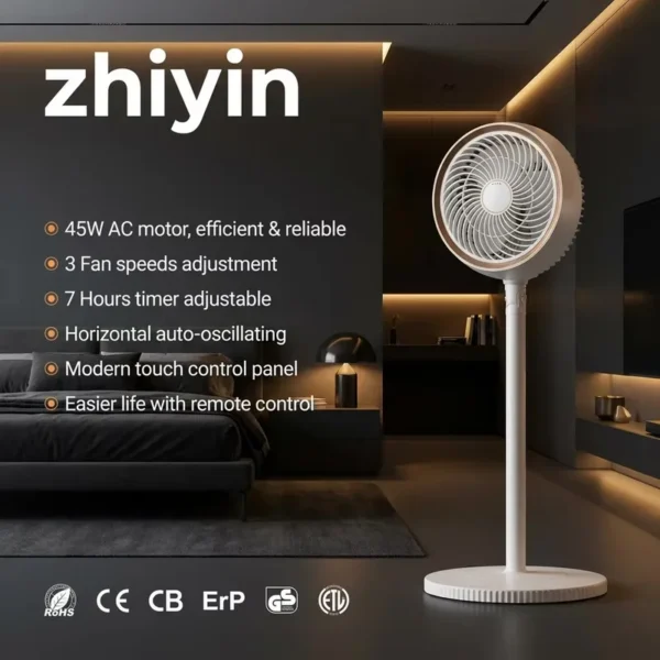 Air Circulating Fan, 9", KFX2403D2, 7.5H - view 2