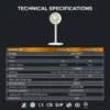 Air Circulating Fan, 9", KFX2403D2, 7.5H - view 3