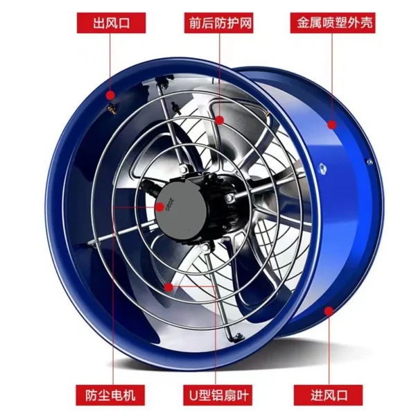 Air Circulation Axial Motor, 380V, Electric - view 6