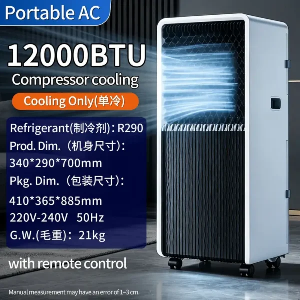 Air Conditioner, 12000, Portable, R290 - view 3