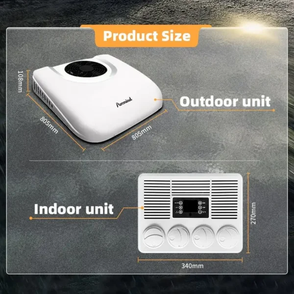 Air Conditioner, 12V, Roof, Inverter, R32 - view 2