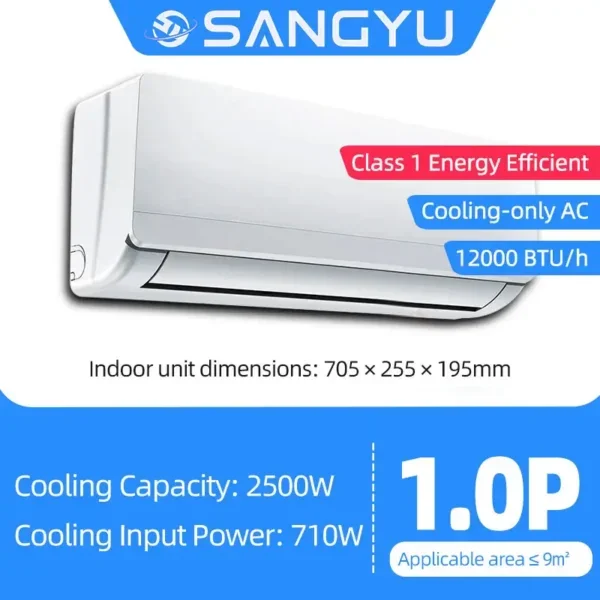 Air Conditioner, 2500W, Wall, 12000BTU, HVAC