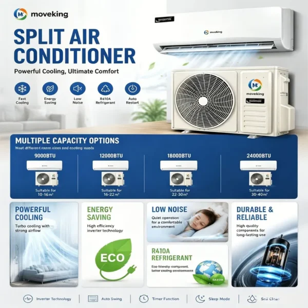 Air Conditioner, 9000BTU, Inverter, 1cv, R32 - view 3