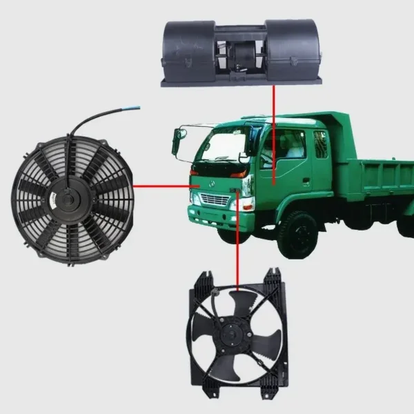 Air Conditioning Cooling Fan, 8inch, 8", 12v, 24v - view 3