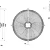 Air Conditioning Cooling Fan, A6e630-an01-01, 230v, 600w - view 3