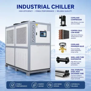 Air-cooled Industrial Water Chiller, 25HP, R-22(R407c