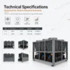Air-cooled Screw Chiller, 260kW, R134a - view 3