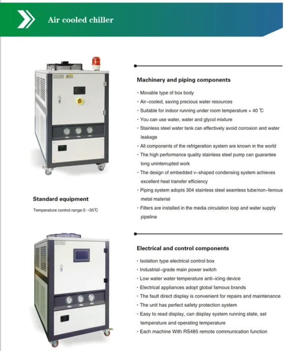Air Cooled Scroll Chiller, 3kw, 3PH~220V, 0.37 - view 5