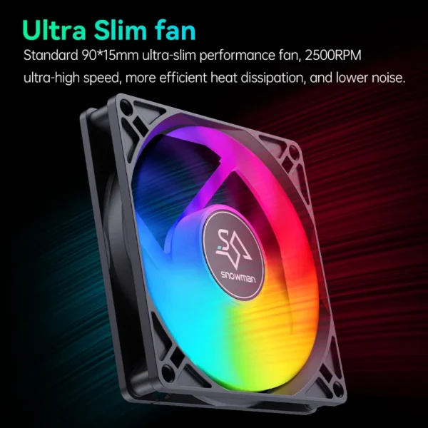 Air Cooler, SNOWMAN, ARGB, CPU, LGA - view 5