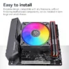 Air Cooler, SNOWMAN, ARGB, CPU, LGA - view 6