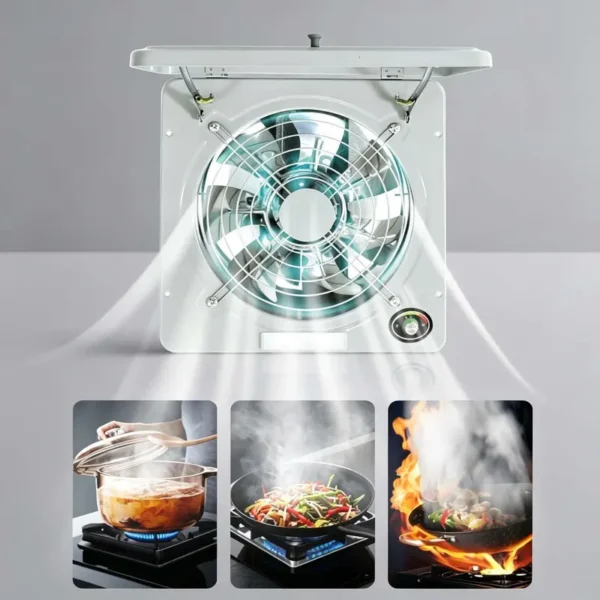Air Cooling Exhaust Fan, Wall, 1100m3, 100W(0.13hp) - view 4