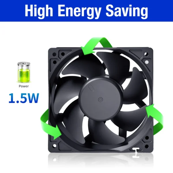 Air Cooling Fan, 12038, Brushless, 12V, 24V - view 2