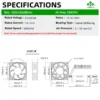 Air Cooling Fan, 12038, Brushless, 12V, 24V - view 5