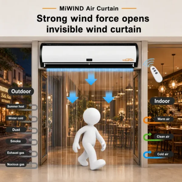Air Curtain, 0.9m, Centrifugal, 3-Year