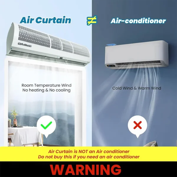 Air Curtain, Wall, 220V, 100W - view 4