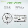 Air Duct Booster Fan, SINOWELL, HAVC, Inline - view 4