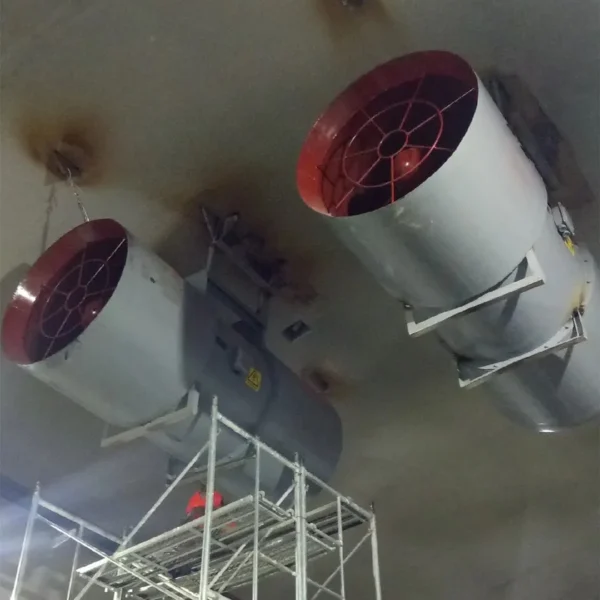 Air Duct Fan, Axial, 220V, Cast Iron