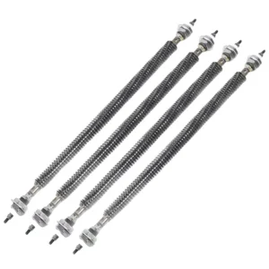 Air Finned Tubular Heater, 380V/230V, Stainless, Steel