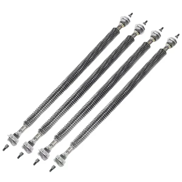 Air Finned Tubular Heater, 380V/230V, Stainless, Steel
