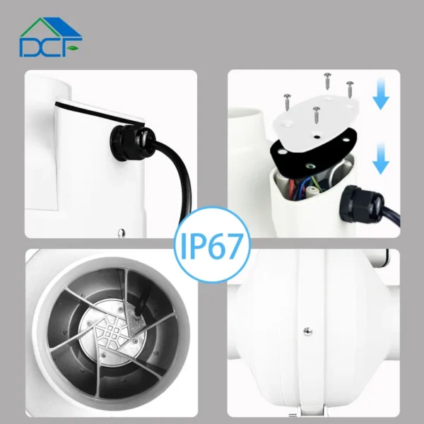 Air Flow Air Extractor, DCFAIR, Plastic, HAVC - view 5