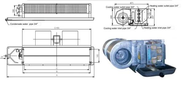 Air Handling Unit, 340-2380 Cmh, Water - view 5