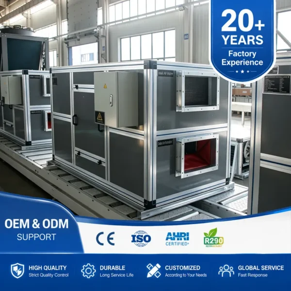 Air Handling Unit, AHU, 200-12000m³, Water