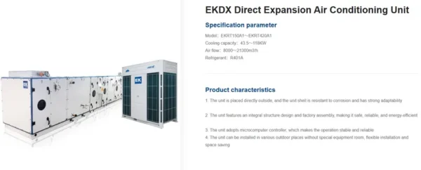 Air Handling Unit, EKDX, 246kW - view 3
