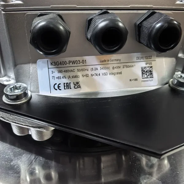 Air Handling Unit, K3G400-PW03-01, 380/480VAC, 50/60HZ, 5.2A - view 5