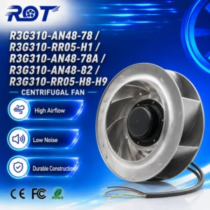 Air Handling Unit, R3G310-AN48-82, Centrifugal, 230V, 310mm