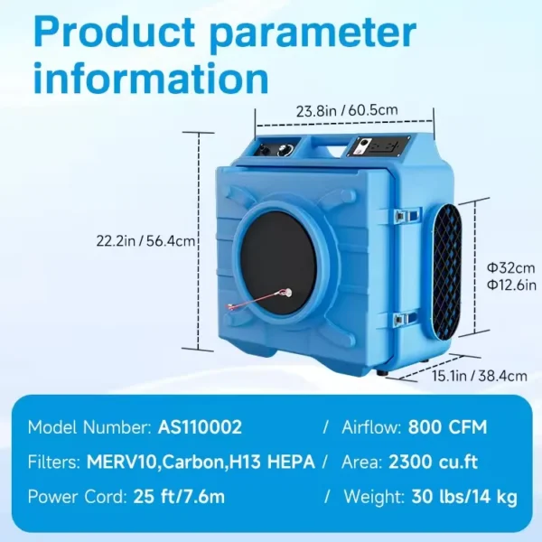 Air Purifier, 800, Electric - view 4