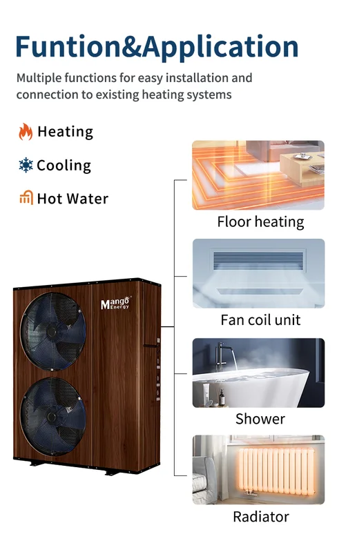 Air Source Heat Pump, 12kw, R32, Inverter, Solar - view 2