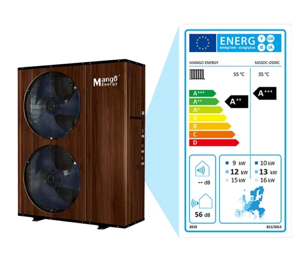 Air Source Heat Pump, 12kw, R32, Inverter, Solar - view 5