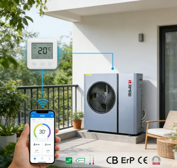 Air Source Heat Pump, EVI, Stainless, Steel, Inverter - view 5