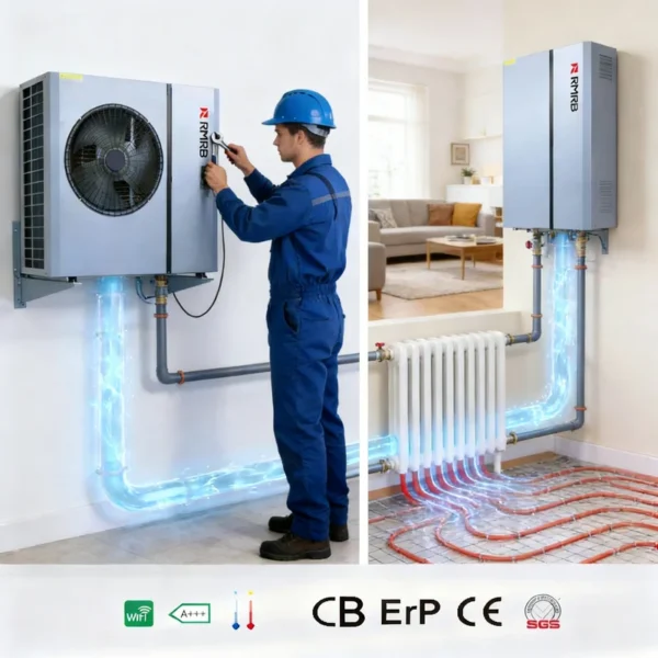 Air Source Heat Pump, EVI, Stainless, Steel, Inverter - view 6