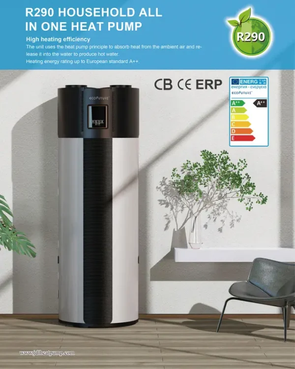Air Source Heat Pump, JIADELE, 8KW, 200L, Stainless - view 4