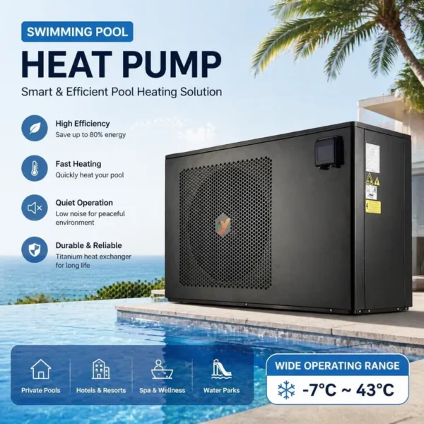 Air Source Heat Pump, SHEMOHEAT, 3/4/5KW, Centrifugal