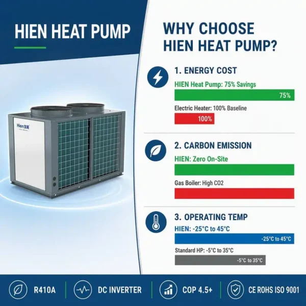 Air Source Heat Pump, Titanium, 220 V, R-410A - view 2