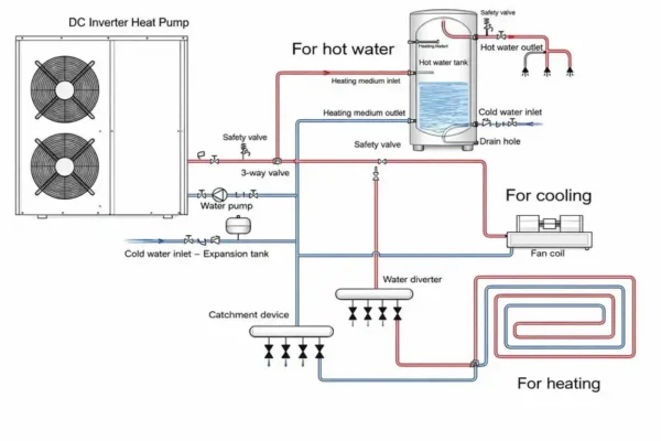 Air Sourcing Heat Pump, R290, INVERTER, monoblock - view 6