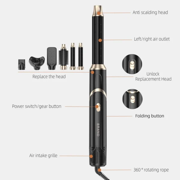 Air Styler Multi, 110V-220V, 1000W - view 3