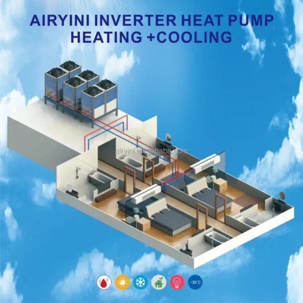 Air to Water Heat Pump, EVI, 35C - view 3