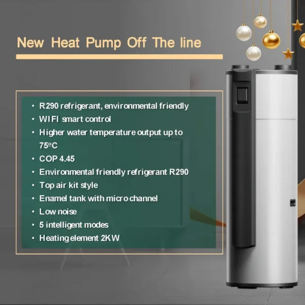 Air to Water Heat Pump, R290, 200L, 250L, 300L - view 2