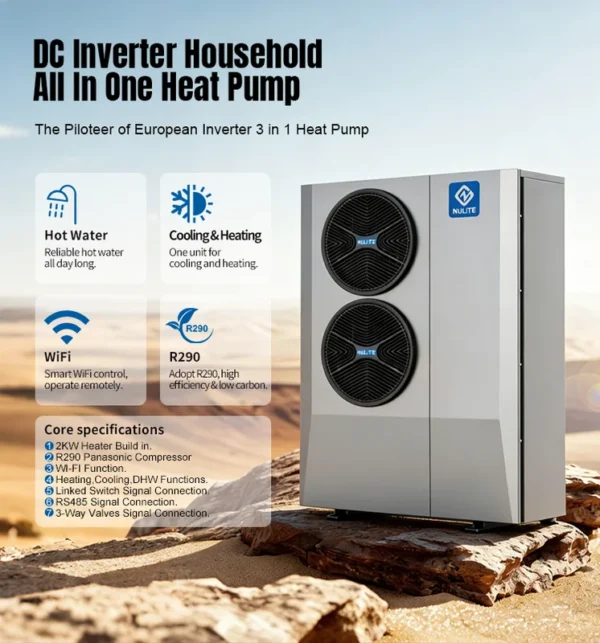 Air to Water Heat Pump, R290, Monoblock, Inverter, 10KW - view 2