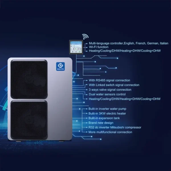 Air to Water Heat Pump, R290, WIFI, 10KW, 16KW - view 5