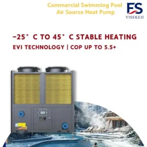 Air Water Heat Pump, 25C, 45kW-250kW, 380V/50Hz, Stainless