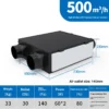 Airflow Fresh Air Ventilator, Aluminum, 3000 - view 4
