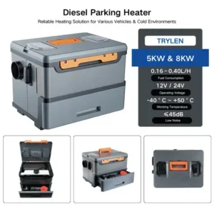 All-in-one Diesel Air Heater, 8KW, APP, 12V/24V/110V