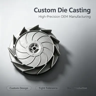 Alloy Die Cast Impeller, Aluminum, CNC