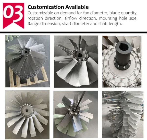 Alloy Die Casting Fan, Aluminum, Axial, 280-635mm - view 5