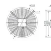 Aluminum Alloy Exhaust Fan, 220V/380V, Wall - view 3