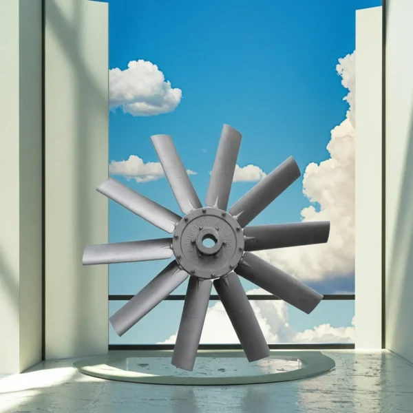 Aluminum Axial Impeller, 10-Blade, Aluminium Alloy - view 4